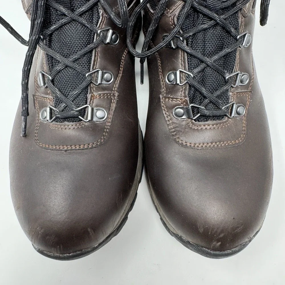 Eddie Bauer Everett Hiker‎ Hiking Boots Brown Leather Men's Size 12 M